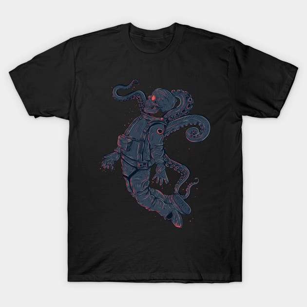 Cthulhu space man T-Shirt by Jess Adams